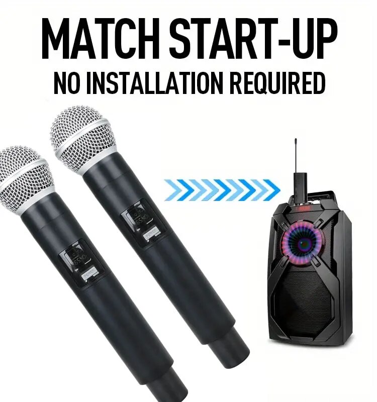 4PCS/2PCS/1PC Black Wireless Microphone 58 Tube Handheld Dynamic 2.4G Microphone DJ Recording Amplifier Mixer With MIC Interface. 