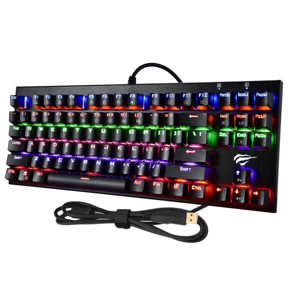 Havit KB885L-PB RGB Gaming Mechanical Keyboard. 