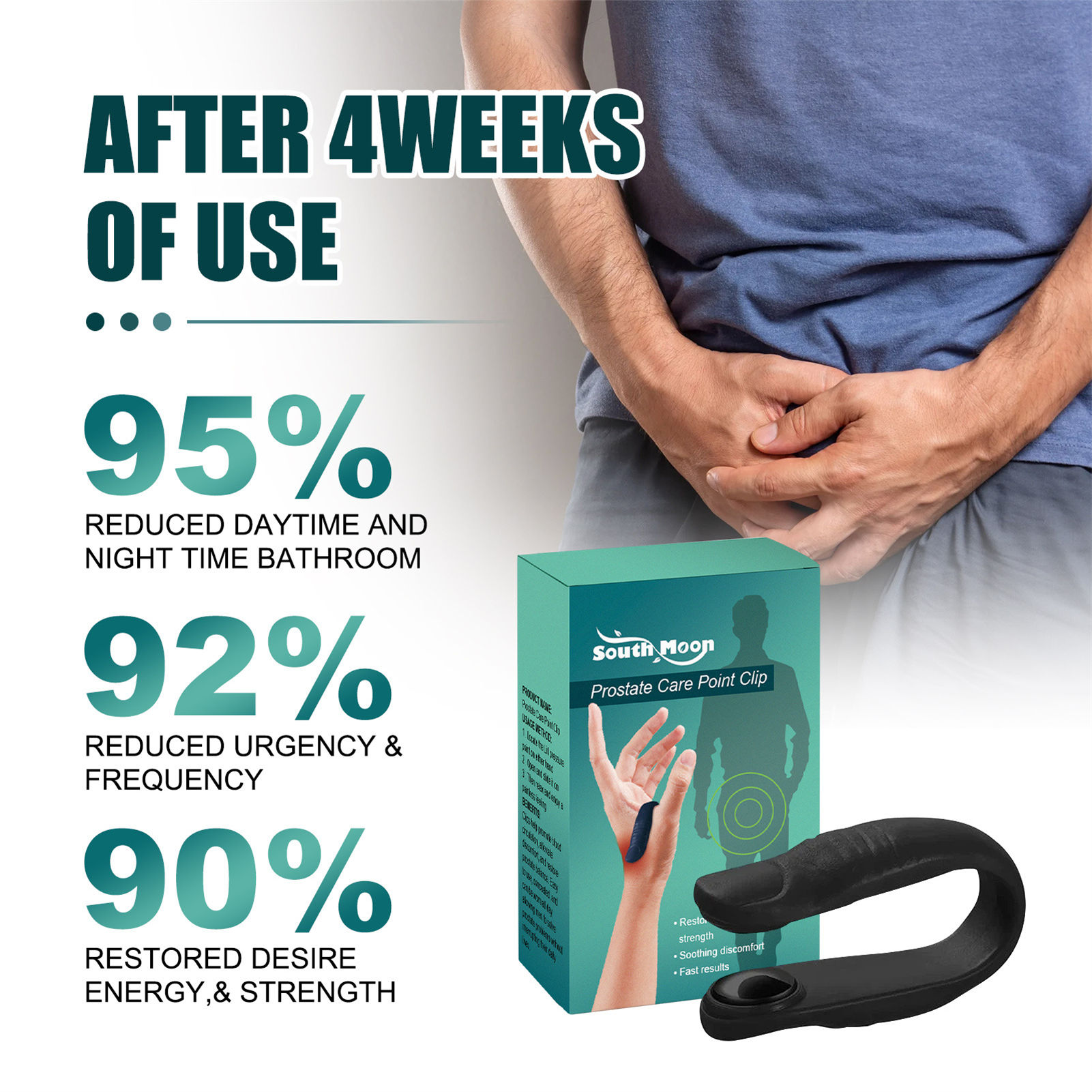 Prostate Care Massage Clip Long-Lasting and Reusable Clips for Men Boys Husband Boyfriend. 