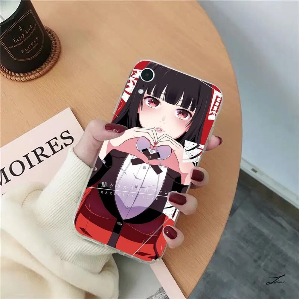 Kakegurui Jabami Yumeko Phone Case for iPhone 15 8 7 6 6S Plus X SE 2020 XR XS 14 11 12 13 Mini Pro Max Mobile Case. 