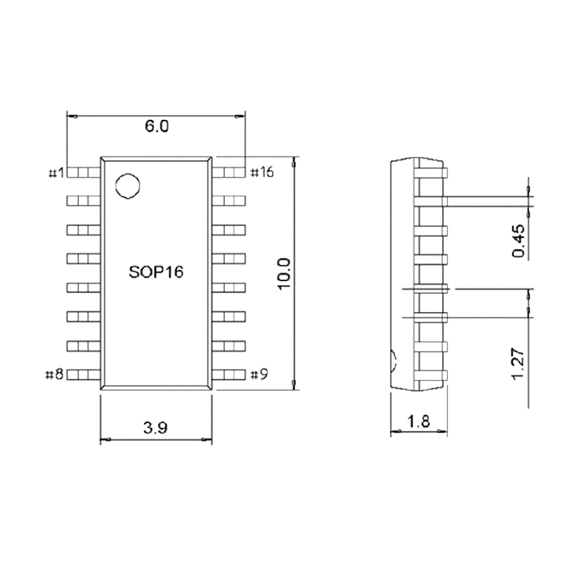 IC Test Socket Narrow Body SOP16 To DIP16 Burning Socket Programming Socket IC Test Socket Tetuo. 