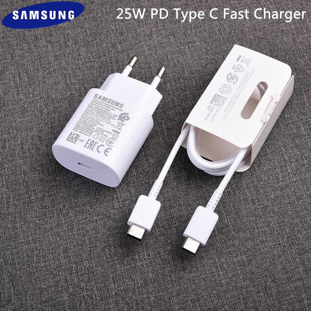 Super Fast Charging PD 25W Wall Charger 5 Feet Type C-C Cable for Samsung Galaxy S21 / Z Fold 2 / Note 20 Ultra Note10 / 10+ / S20 Ultra / S20 Plus / S20 5G / S10 Lite/Note 10 Lite/iPad Pro. 