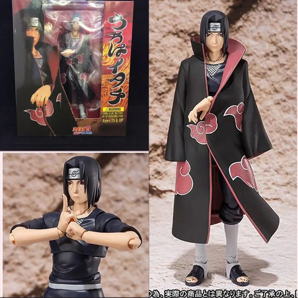 S.H.Figuarts Naruto Figure SHF Uchiha Itachi Sasuke Figure Toy Shippuden Uchiha Itachi Action Figures Model Toys Joint Movable. 