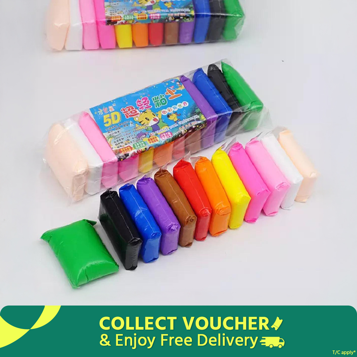 12 Colors Soft Super Light Clay Modeling Air Dry Clay For DIY Handmade Toys