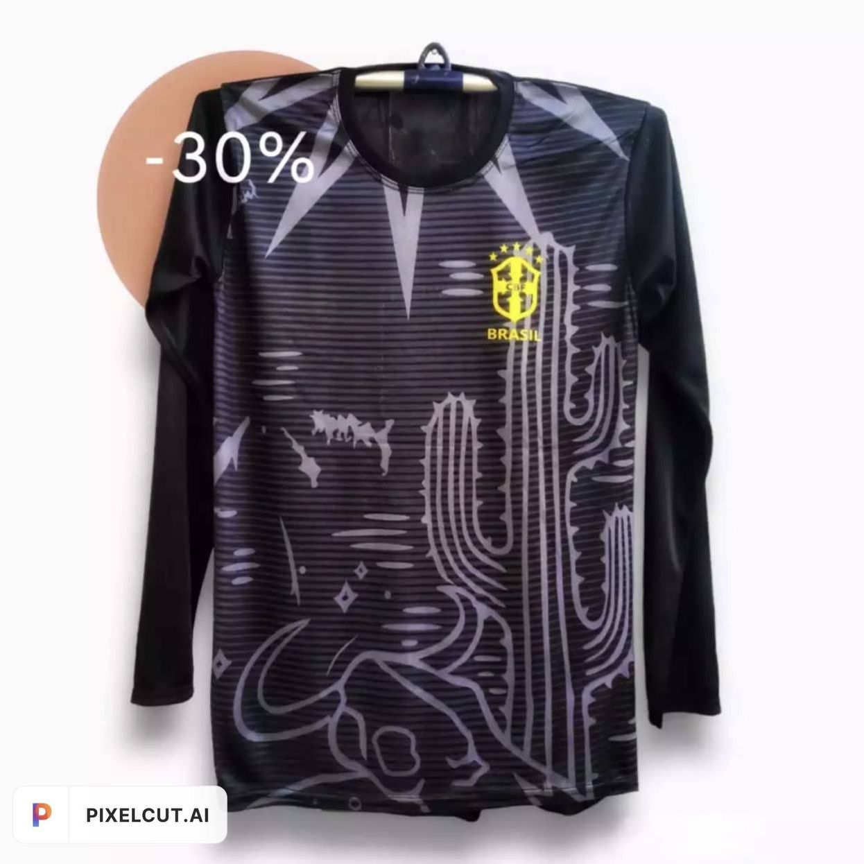 Brazil Football Special Edition Black Premium Jersey For Fifa World Cup 2022/23 - Brazil Jersey 2023. 