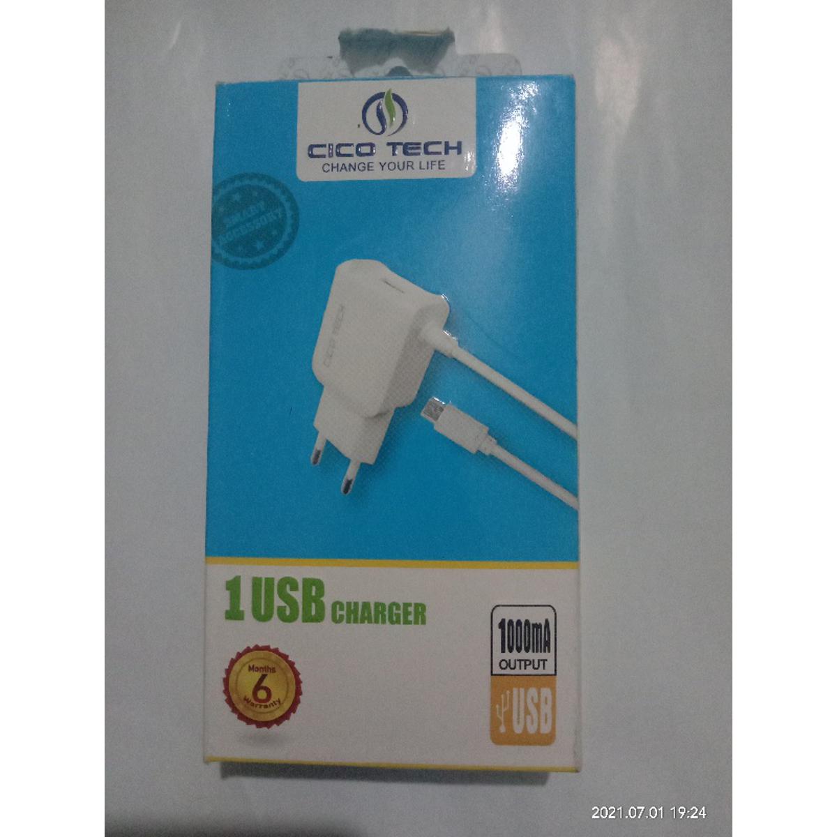 Mobile charger cico Tech usb charger 1000 mh output