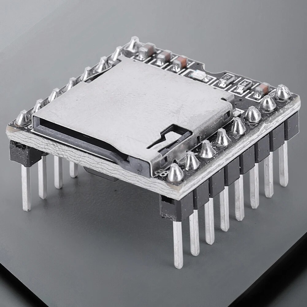 1-10PCS DFPlayer Mini MP3 Player Module V3.0 16P Support TF Card U-Disk Mini MP3 DF Player Audio Voice Module Board for Arduino. 