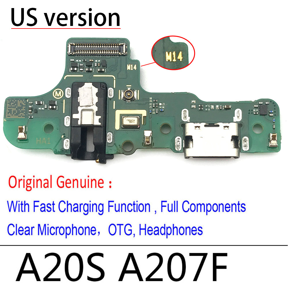 Charging Logic Board For Samsung Galaxy A10s A107 M15 M16 Charging Port For Samsung Galaxy A20s A207 M12 M14 USB Plug PCB Dock Connector Spare parts. 