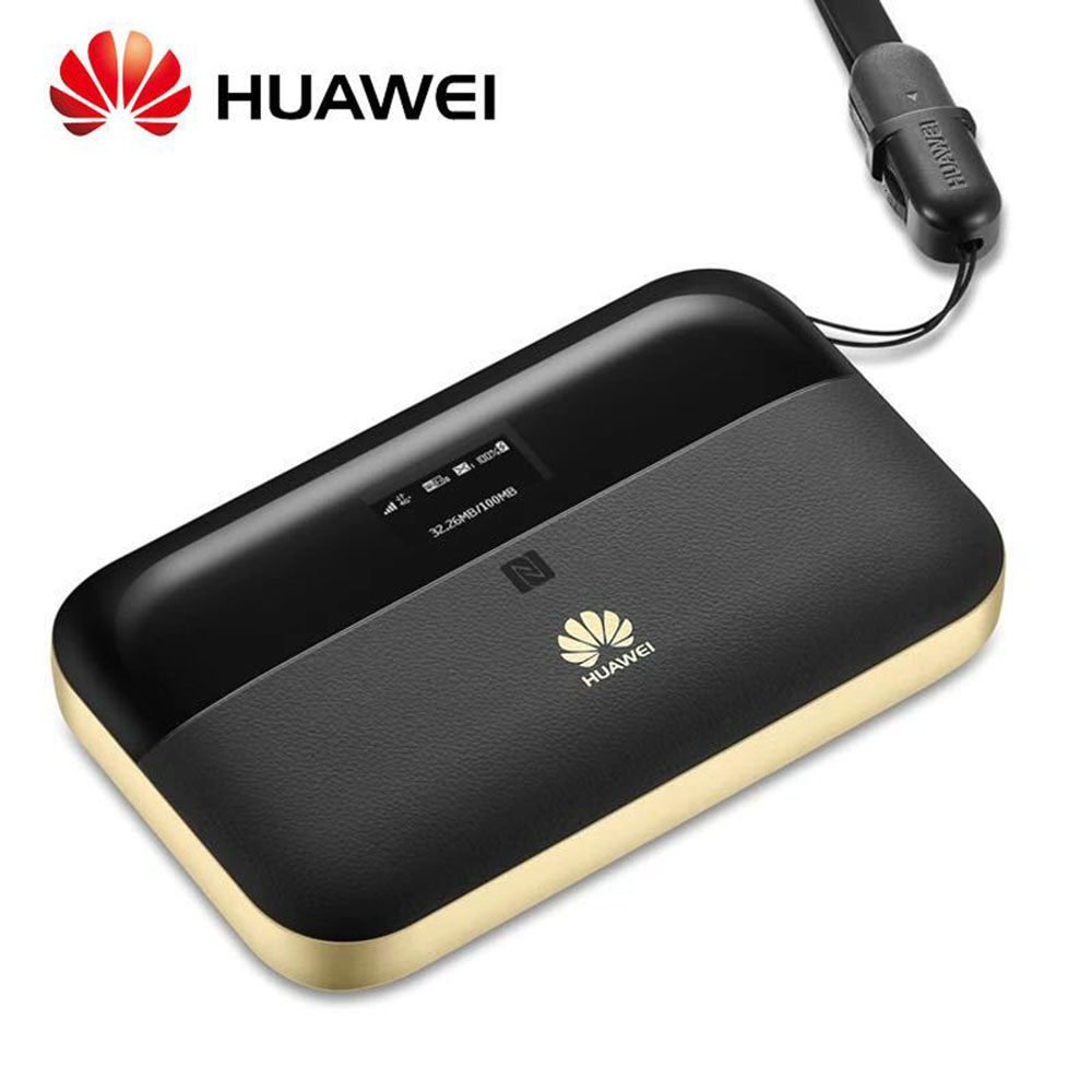 Original Used Huawei E5885Ls-93a Mobile WiFi Pro2 Router RJ45 port 4G+ 6400Mah LTE FDD TDD Cat6 300Mbps Power bank