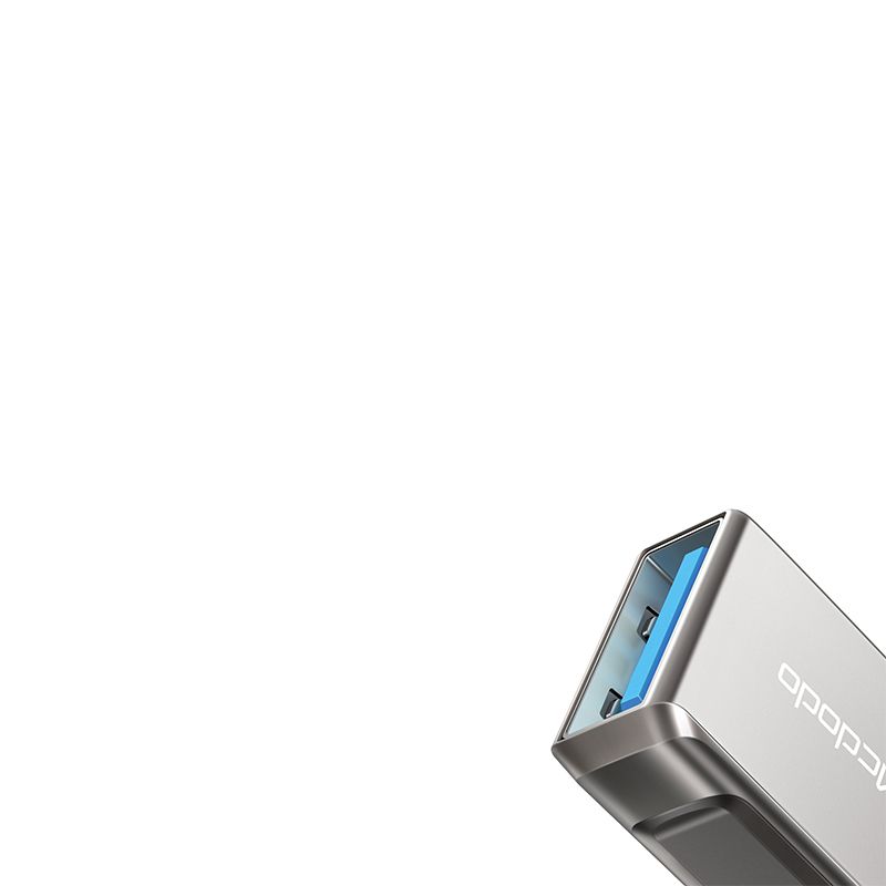 MCDODO USB-A 3.0 to Type-C Fast Transmission OTG Adapter for ,mcbook,i-pad.other Type Divice Dark Grey. 