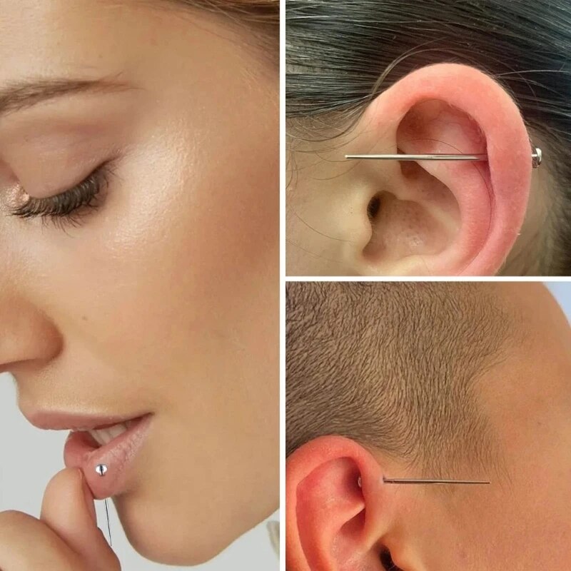 3Pcs Versatile Piercing Assistant Tool for Ear Tongue Body Insertion Taper Set Drop shipping. 