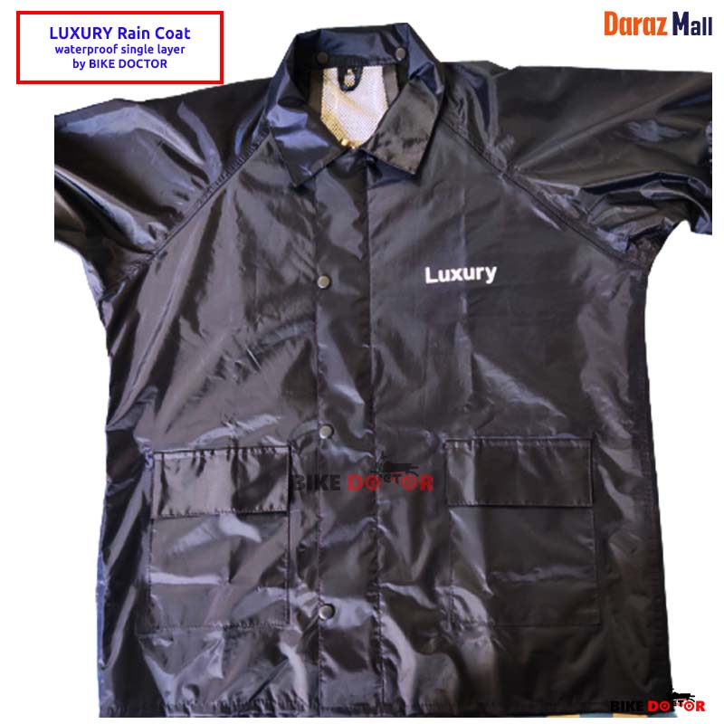 Raincoat for Motorcycle with Trouser and Carrying Bag One Layer Import Quality. 