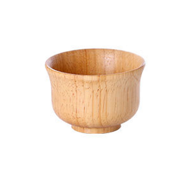 Customized handmade rubber wooden cup wooden coffee cup rubber wooden beer cup