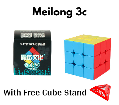 Meilong 3c  Rubik's Cube Puzzle with free stand  Moyu meilong 3c 3d puzzle best budget cube. 