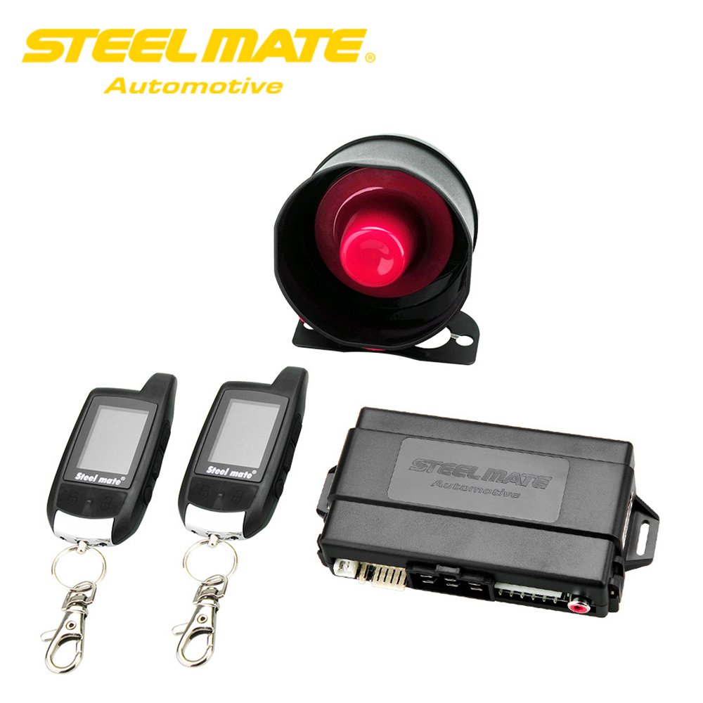 Steelmate 888E Two Way LCD Car Alarm Keyless Entry Security System. 