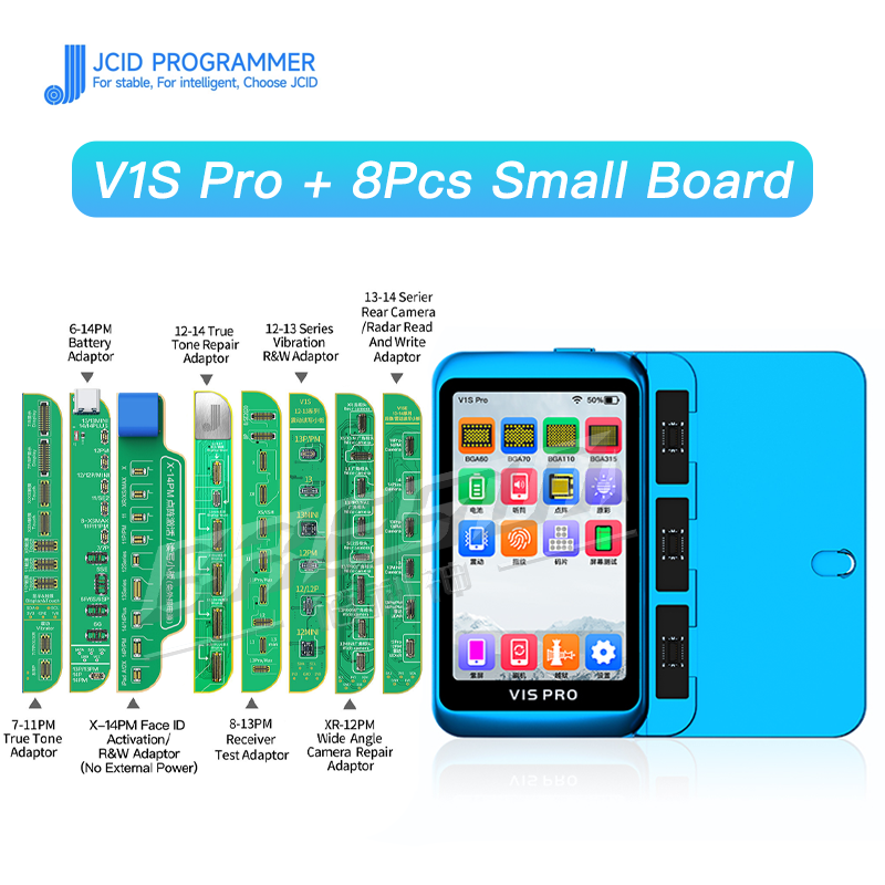 JCID JC Newest V1SE Programmer For iPhone 12 13PM Battery Flex Face ID LCD TrueTone Fingerprint SN Reader Touch Shock Repair. 