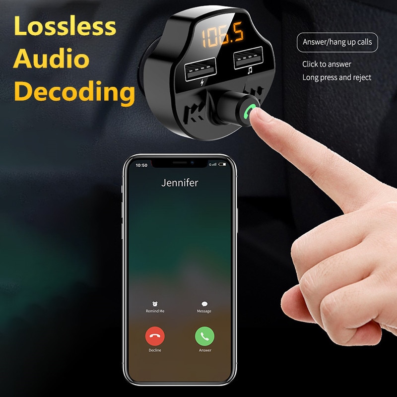 Wireless FM Tran_s_mitter Car Quick Charger MP3 Player For Audi A3 A4 B6 B8 A6 C6 80 B5 B7 A5 Q5 Q7 TT 8P 100 8L C7 8V A1 S3 Q3 A8. 