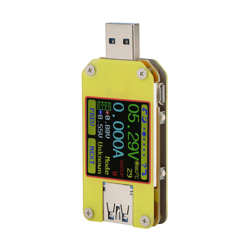 Multi-function UM meter USB multimeter APP connect resistance. 