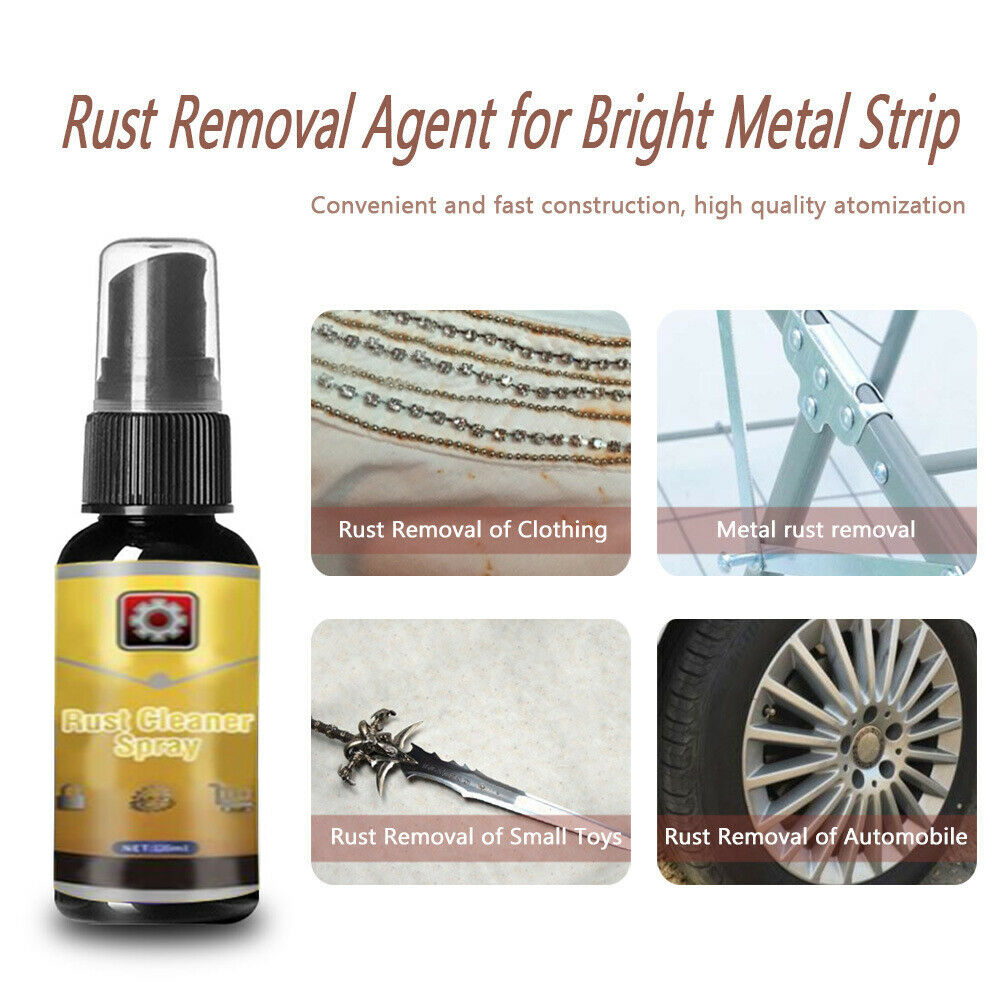 30ML Multi Purpose Rust Remover Spray Metal Surface Chrome Paint