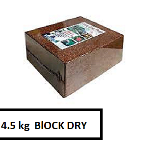 Cocopeat Block full 5kg - Expands Up To 75 Litres of Coco Peat Powder. 