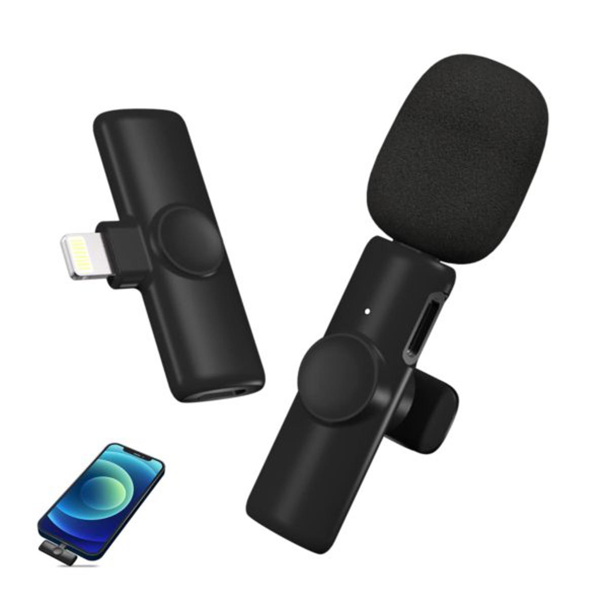 K8 Wireless Lavalier Microphone Portable Mini Mic for iPhone