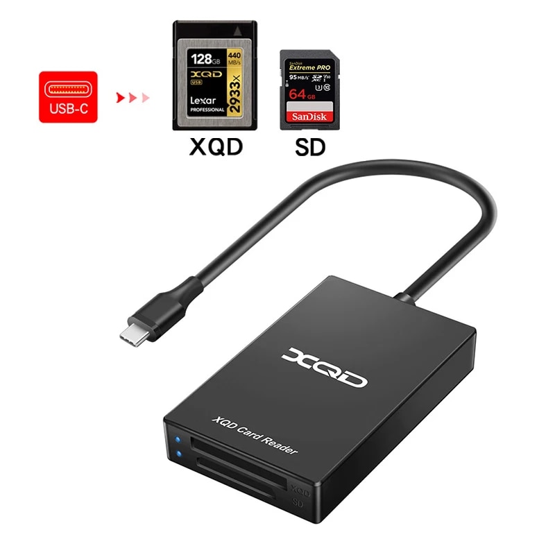 Multi-Function XQD SD Card Reader Type-C USB 3.0 Card Adapter Speed Up to 5Gbps for Sony G M Series XQD for SD Card Reader. 