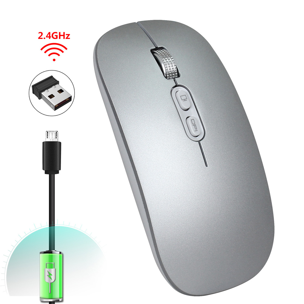 M103 Wireless Mouse 1200 DPI 2.4GHz Wireless Mouse Ergonomic Gaming Mouse Silent Click Cordless Mice Rechargeable Mice. 