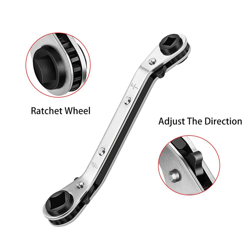 Hvac Service Wrench with Hex Bit Adapter. 