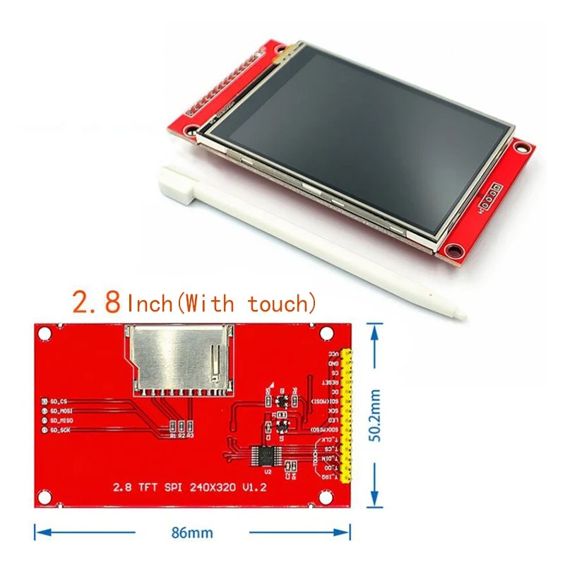 1.44/1.8/2.0/2.2/2.8 Inch TFT Color Screen LCD Display Module Drive ST7735 ILI9225 ILI9341 Interface SPI 128*128 240*320. 
