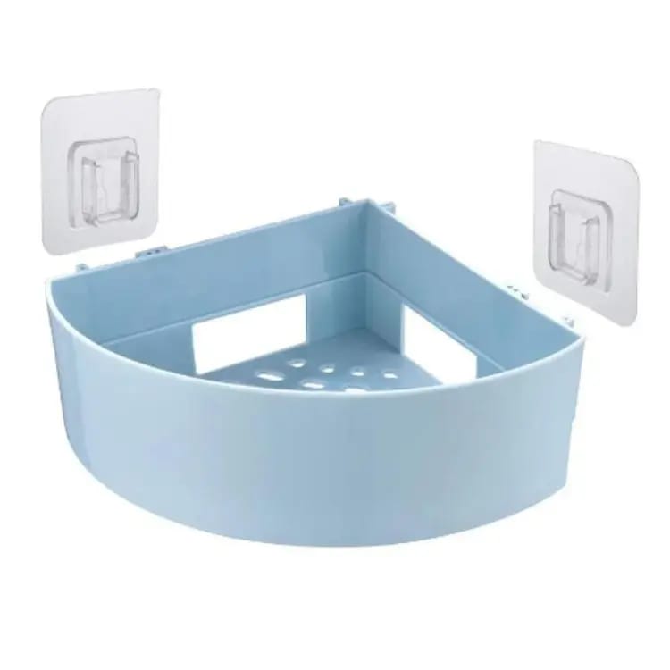 1 pcs Triangle Bath And Kitchen Corner Storage Shelf With Sticky ...