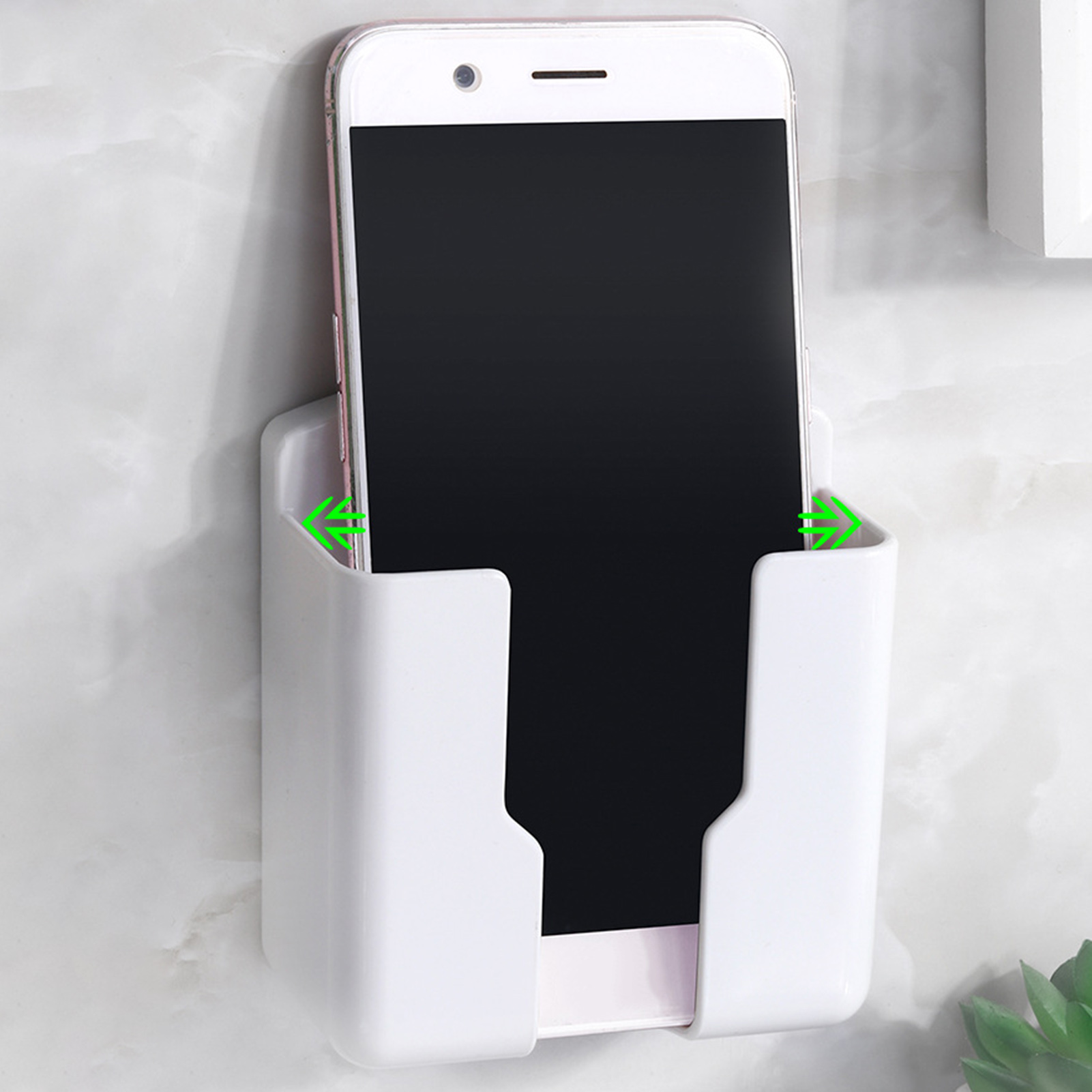 （New）torage Rack Front Opening Deign Univeral Remote Control Phone Charging Holder tand. 