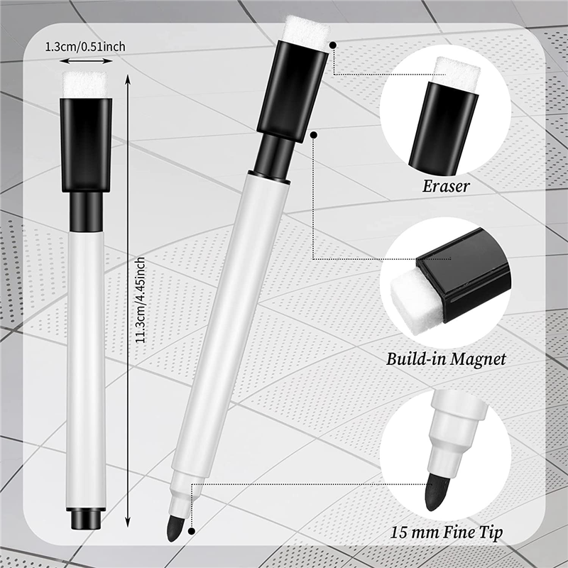 Magnetic Dry Erase Markers Whiteboard Black Dry Erase Markers. 