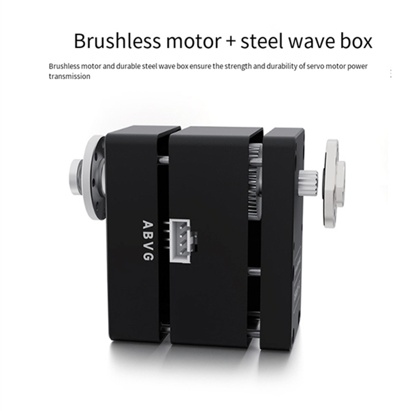 NAMUNY 85KG.cm Motor Aluminum Alloy High Precision High Torque Programmable 360° Magnetic Encoder RS485 Servo Motor,A. 