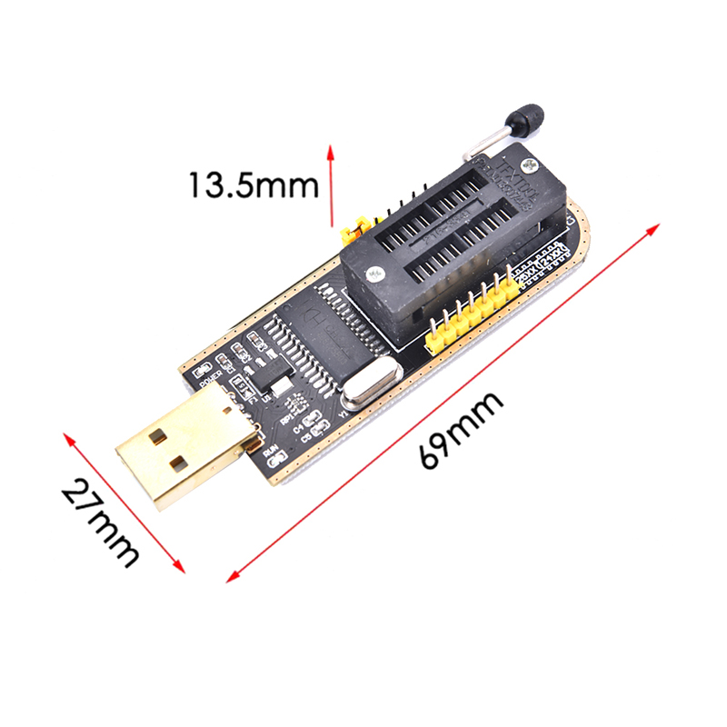 CH341A 24 25 Series EEPROM Flash BIOS USB Programmer Module + SOIC8 Test Clip cnx. 