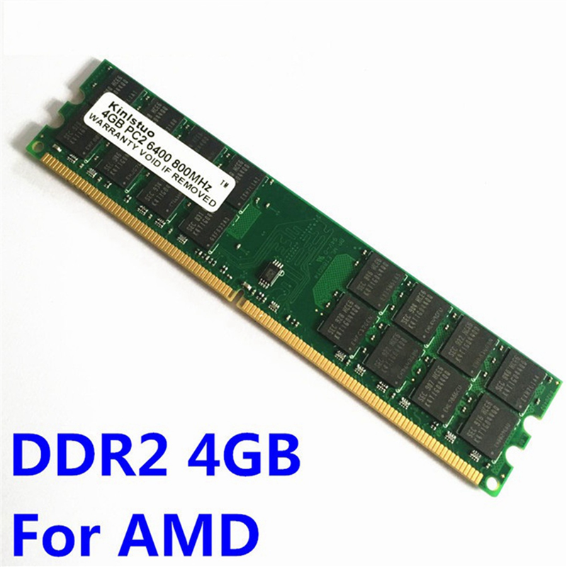 5X RAM DDR2 4Gb 800MHz Ddr2 800 4Gb Memory Ddr2 4G for AMD PC Accessories. 
