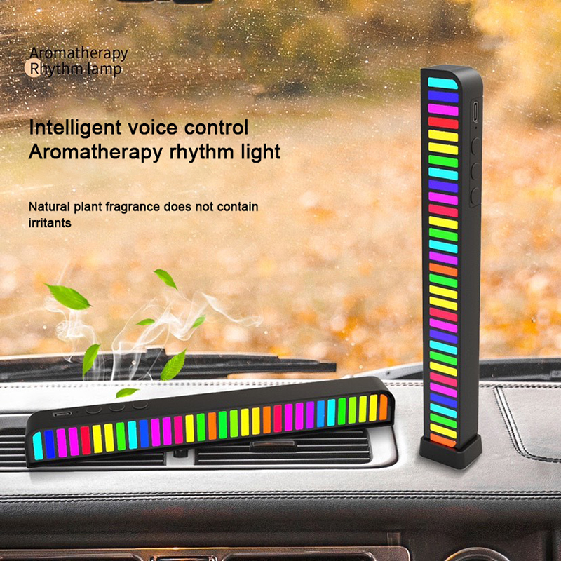 RGB Rechargeable Music Pickup Light- Rhythm Light Color Ambient LED Lamp Bar For YouTube Studio, TV, Car Decoration & Party - Light. 