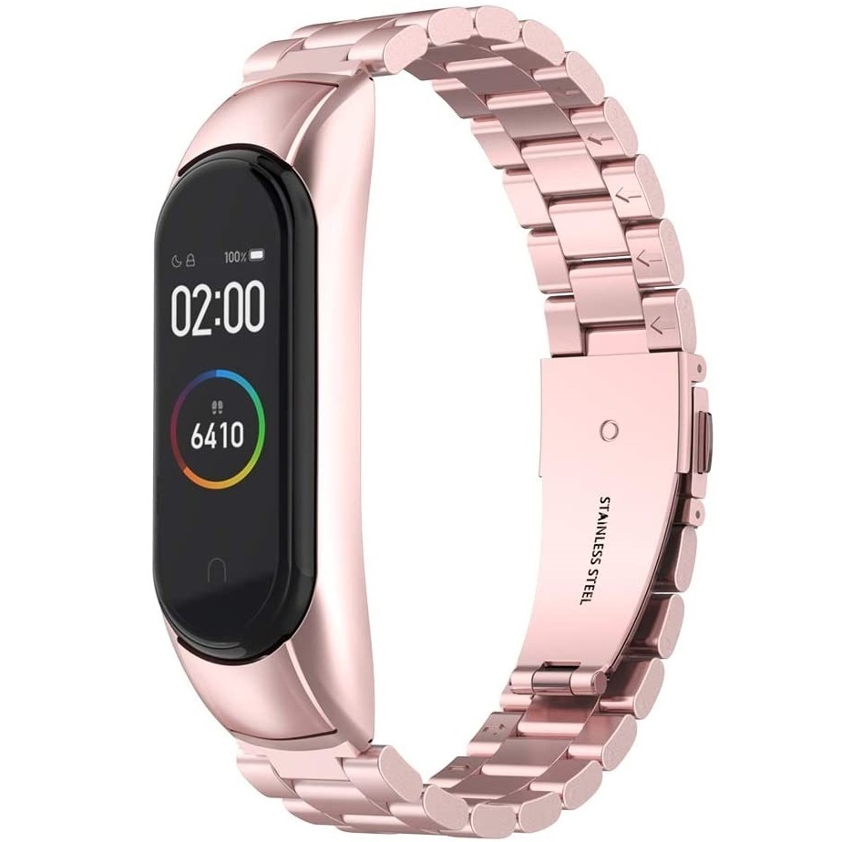 Mi Band 4 Wrist Bracelet Metal Stainless Steel Band Replacement Strap. 