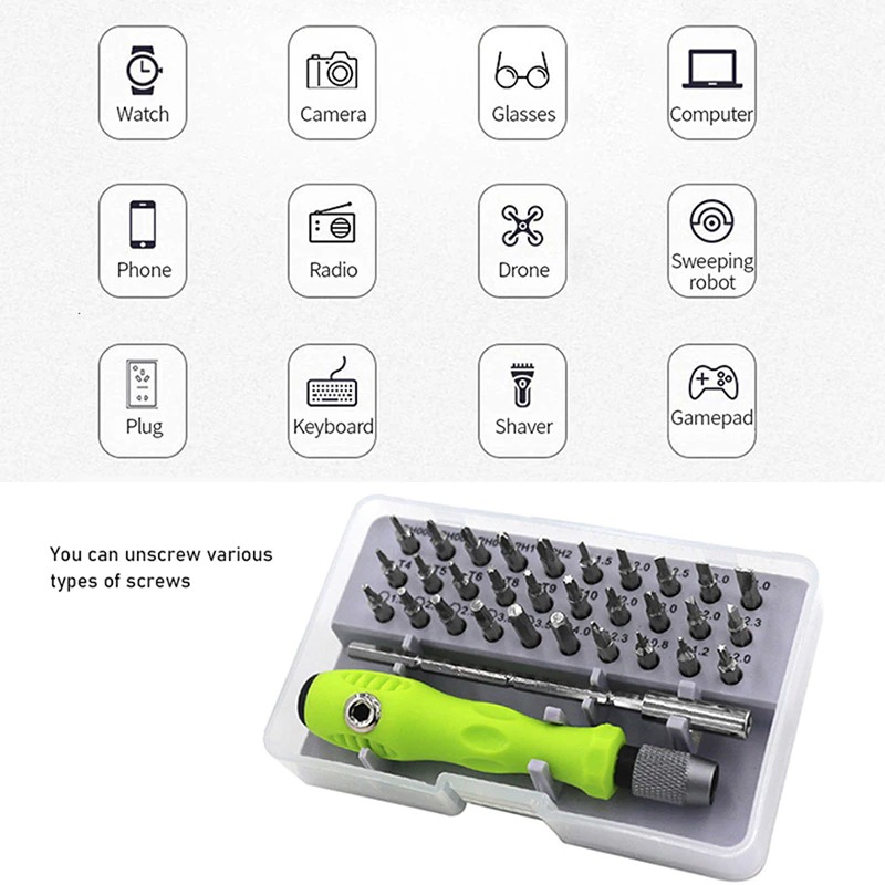 32 In 1 Screwdriver Set Precision Mini Magnetic Screwdriver. 