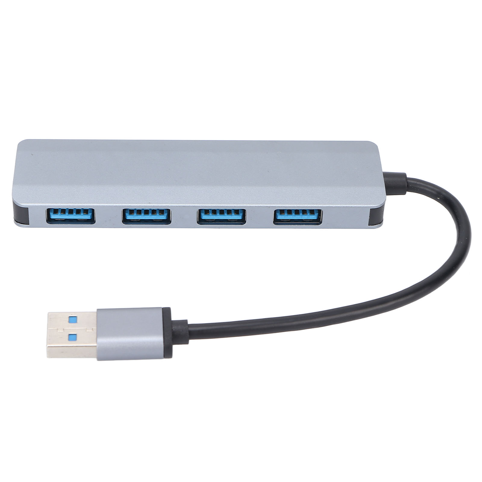 USB3.0 Hub 4 Ports Splitter Overcurrent Protection Wide Application USB3.0 Docking Station for Keyboard Desktop Computer. 