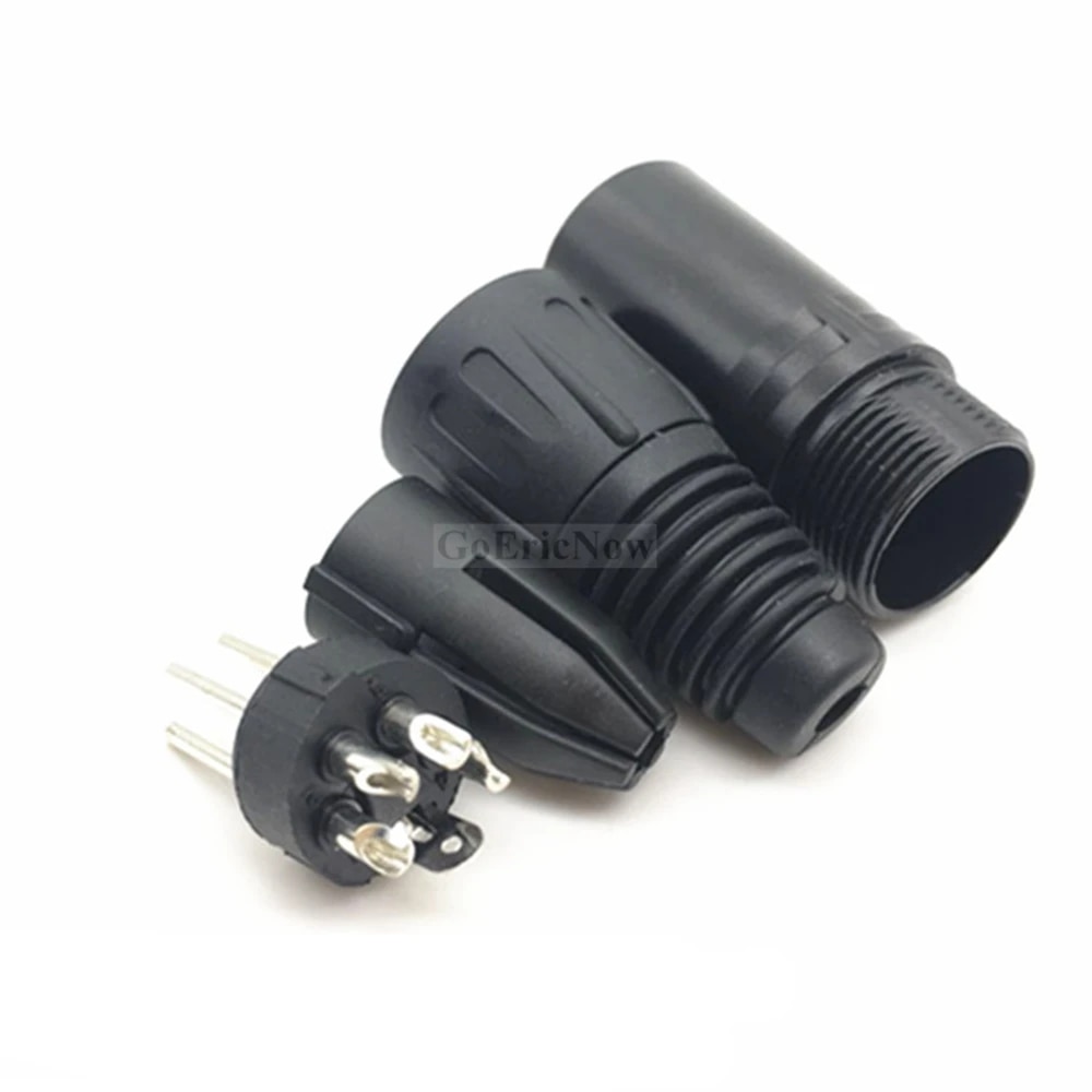 1pcs 4 5 Pin 6 7 Pin XLR Solder Type Connector, Male/Female Audio Mic Microphone DMX Plug Jack Socket, DMX Microphone Connector. 
