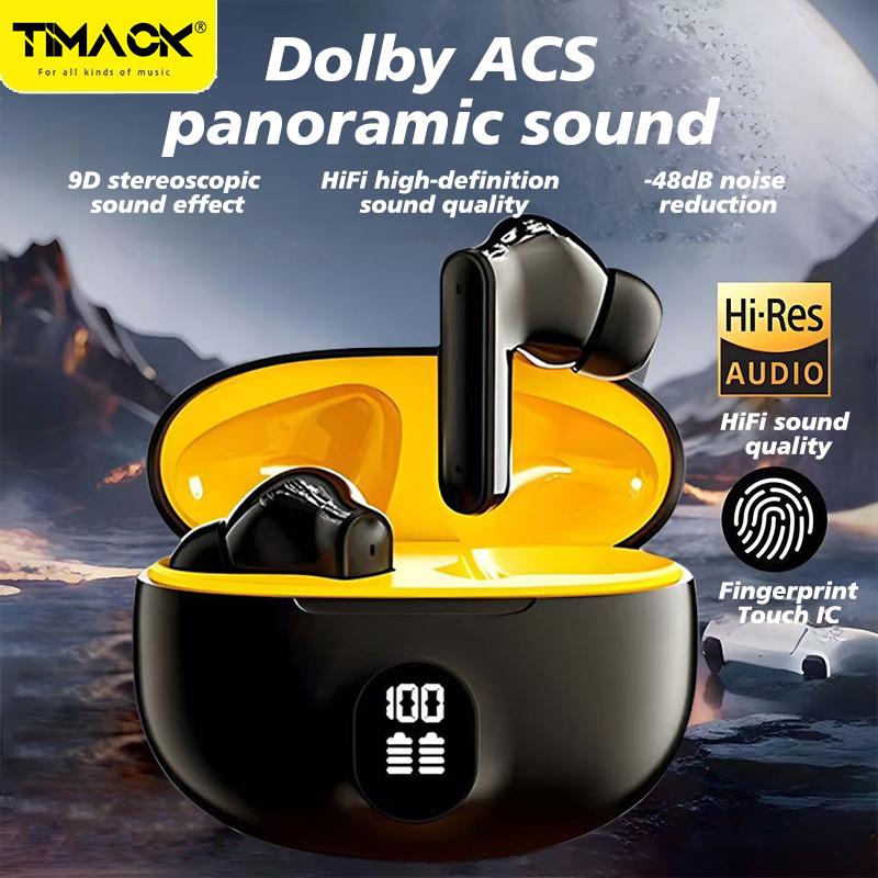 Timack® 895B TWS Wireless Earbuds Noise Canceling Waterproof Ear Buds in-Ear Stereo Headphones with LED Display Charging Case
