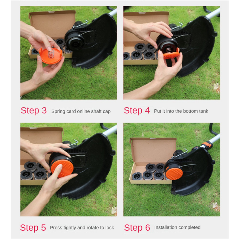 4PCS DF-065 Replacement Spool Double-Layer Mower ABS Spool Double-Layer Mower for Decker er Accessories. 