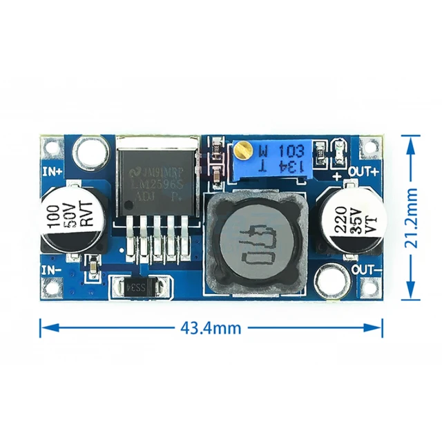Lm2596 DC-DC Adjustable Step-Down Voltage Regulator Power Supply Modu Board 3A Buck Converter - Reliable and Durable. 
