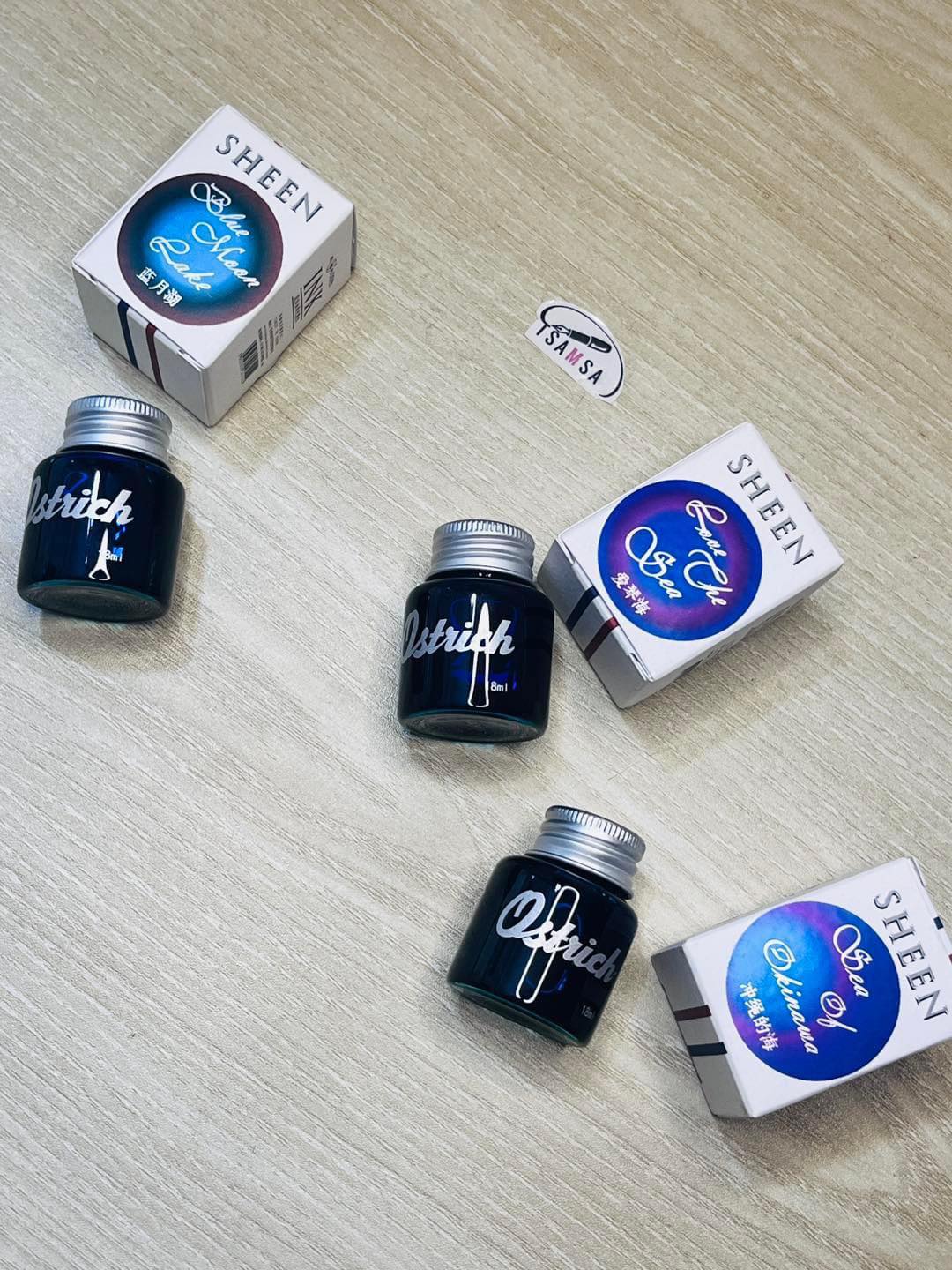Ostrich Sheening Inks Retro color 18 ml non -carbon series color sheen ink. 