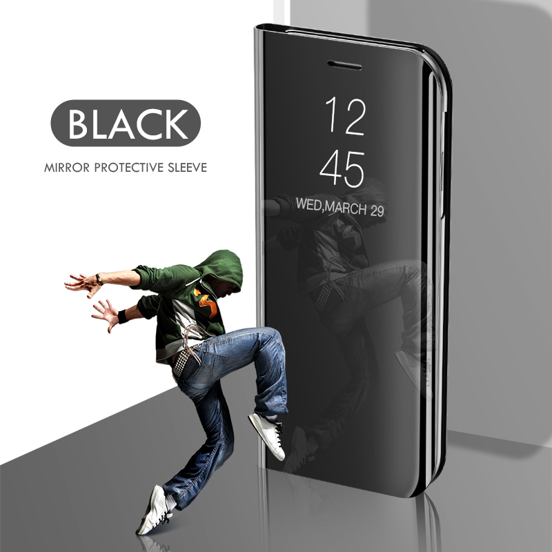 For Galaxy A51 back cover smart view cosmetic mirror cases back flip cover for Samsung Galaxy A51 phone case