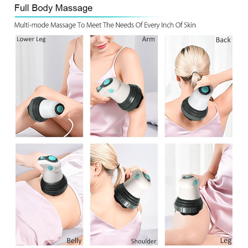 Anti-Cellulite Massager 4 IN 1 Infrared Electric Body Slimming Relaxing Muscle 3D Roller Device Weight Loss Fat Remove Roller. 