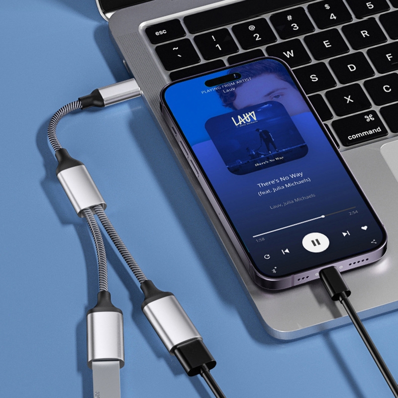 USB C Male to Double USB C Female Splitter Cord Converter Multiple Hubs USB C Port Hub Charger Power Split Adapter. 