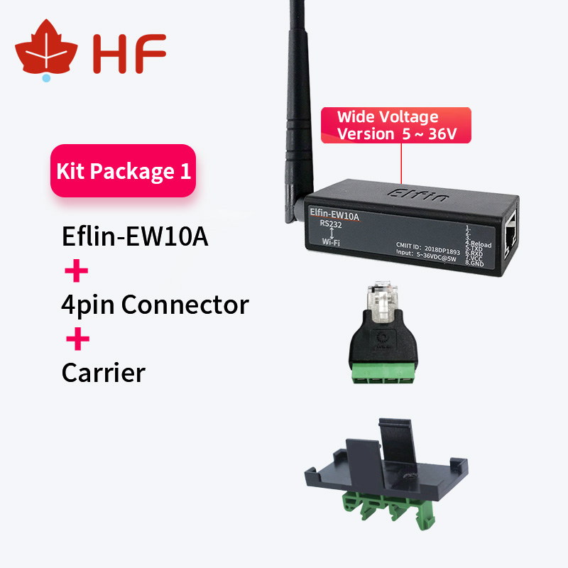 Smallest Elfin-EW10A-0 Wireless Networking Devices Modbus TPC IP Function RJ45 RS232 to WIFI Serial Server. 
