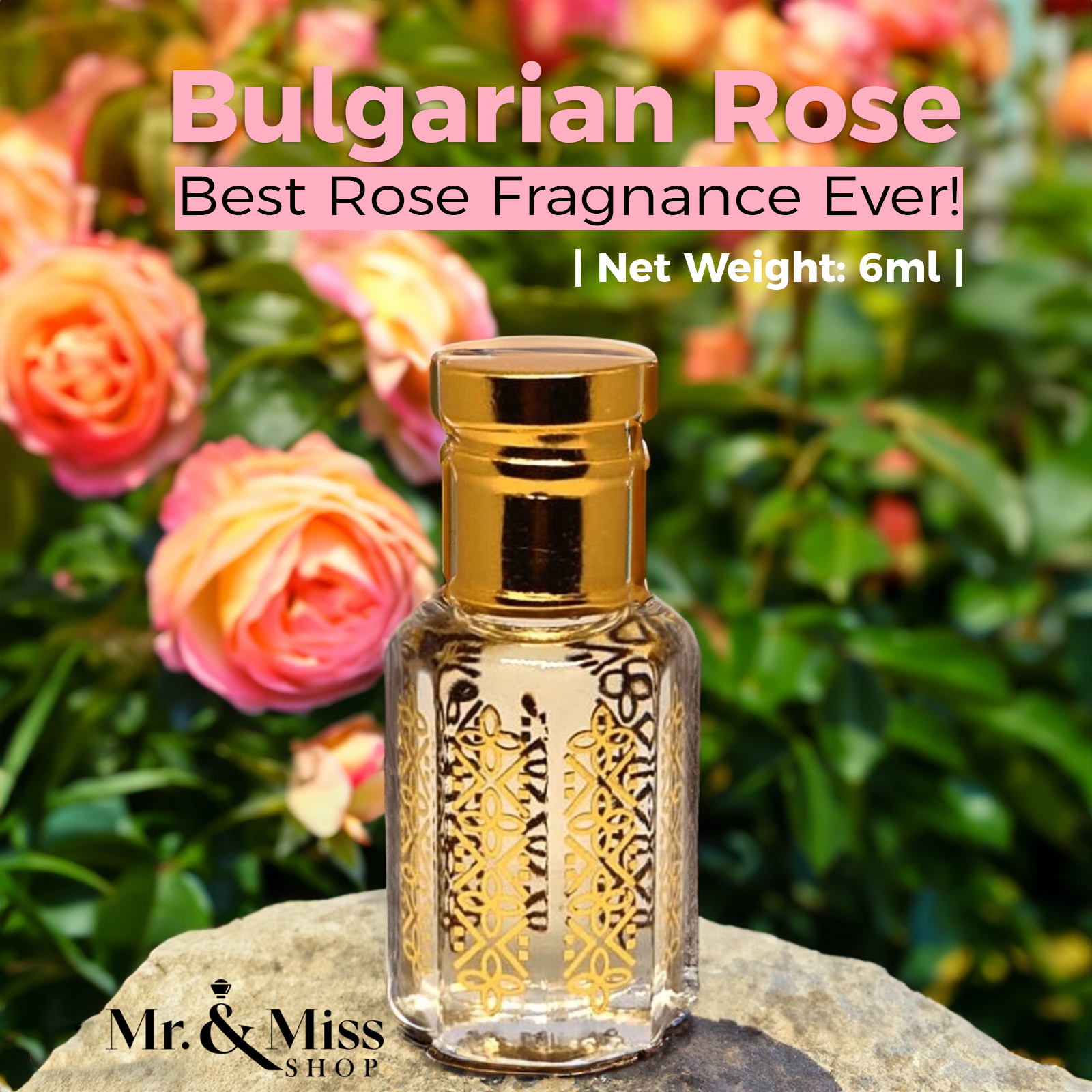 Pure Bul-garian Rose Attar (6ml.)