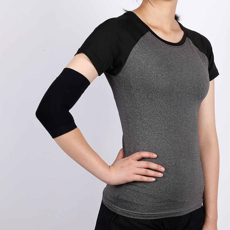Elbow Joint Elbow Summer Wrist Protector Thin Tattoo Covering Arm Cover Ice Silk Ice Sleeve Short Black Elastic Sleeve. 
